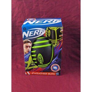 Nerf Weather‎ Blitz Green Foam Football – All-Weather Easy-Grip Kids Outdoor Toy